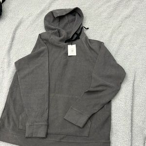 grey cotton hoody. New, never worn- size: xl,